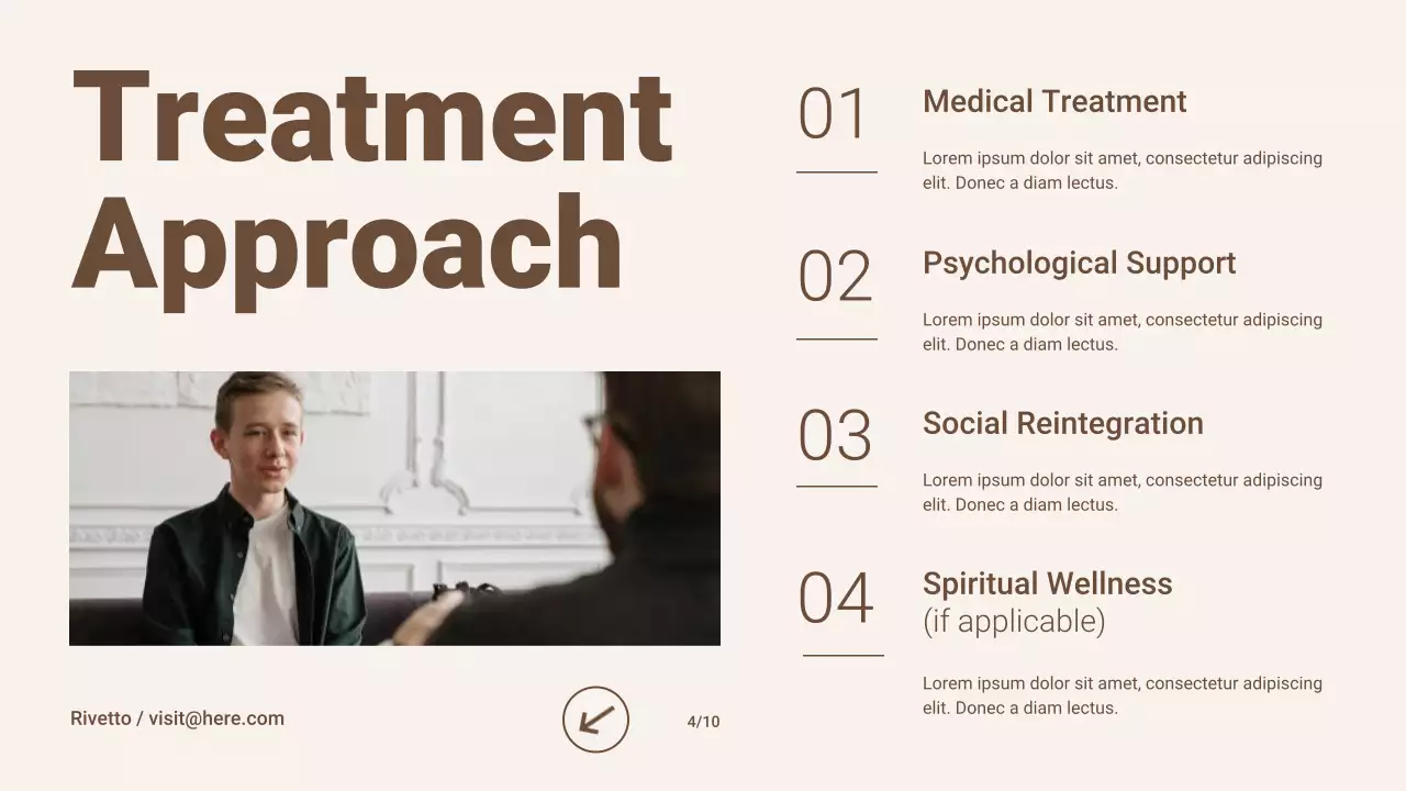 Brown Modern Substance Abuse Recovery Awareness Presentation