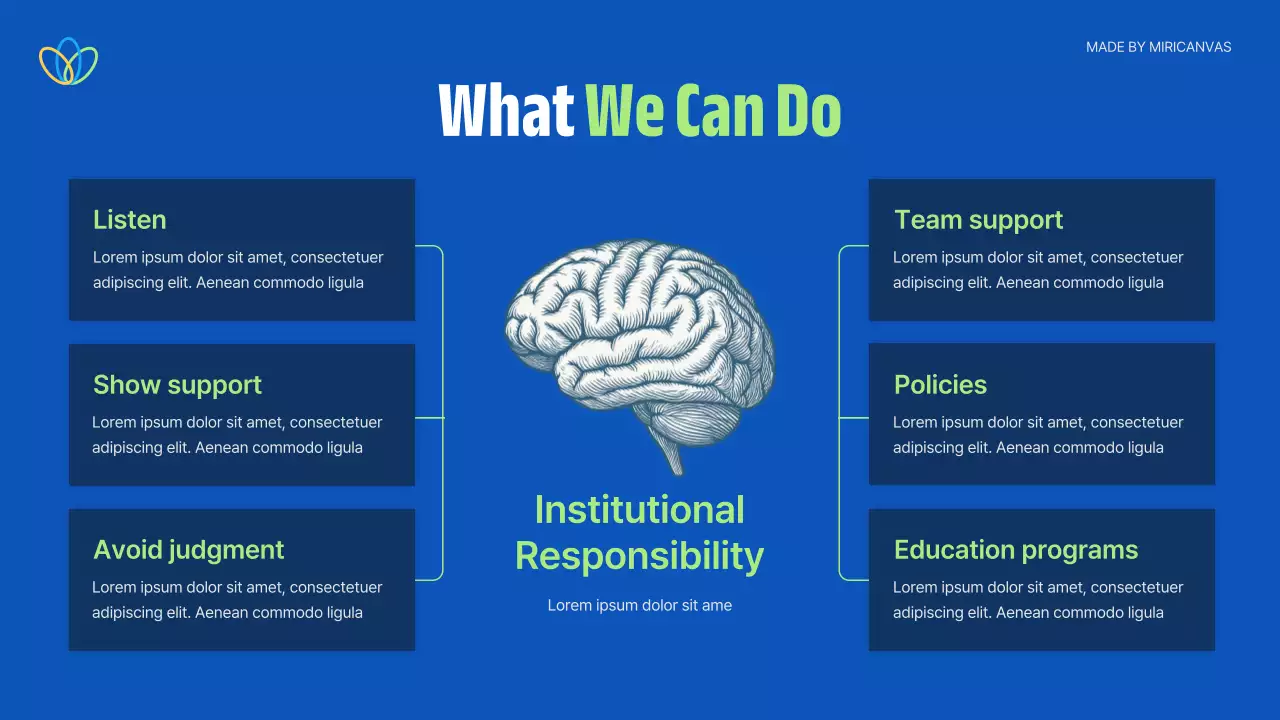 Blue Modern Mental Health Announcement Presentation