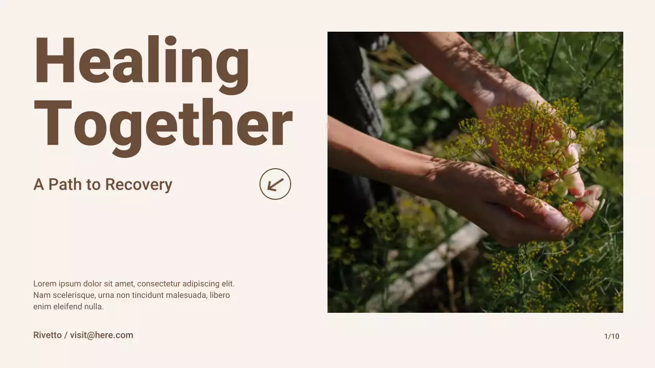 Brown Modern Substance Abuse Recovery Awareness Presentation