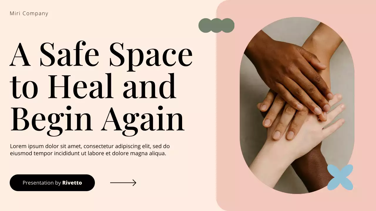 Cream and Peach Substance Abuse Recovery Awareness Presentation