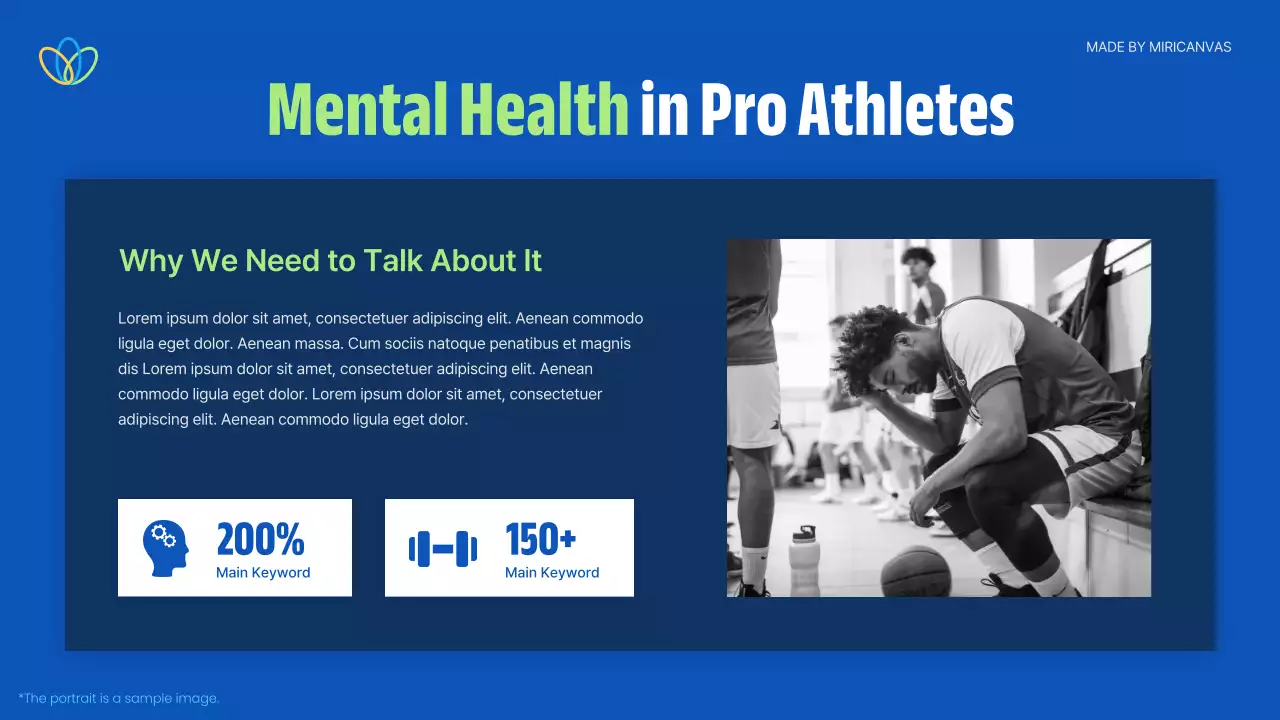 Blue Modern Mental Health Announcement Presentation