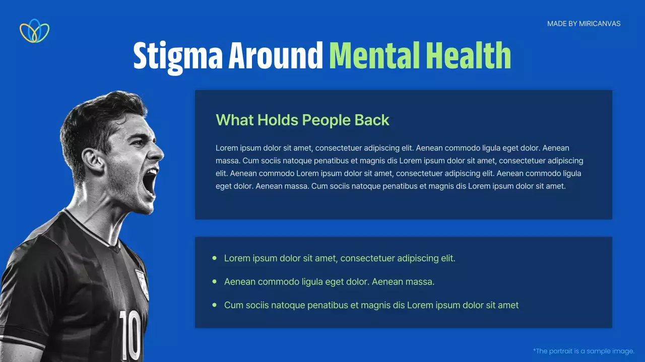 Blue Modern Mental Health Announcement Presentation