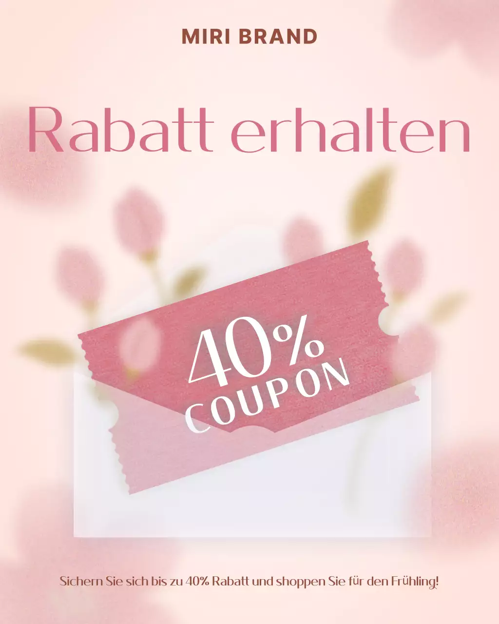 Pink Simple Verkaufsevent