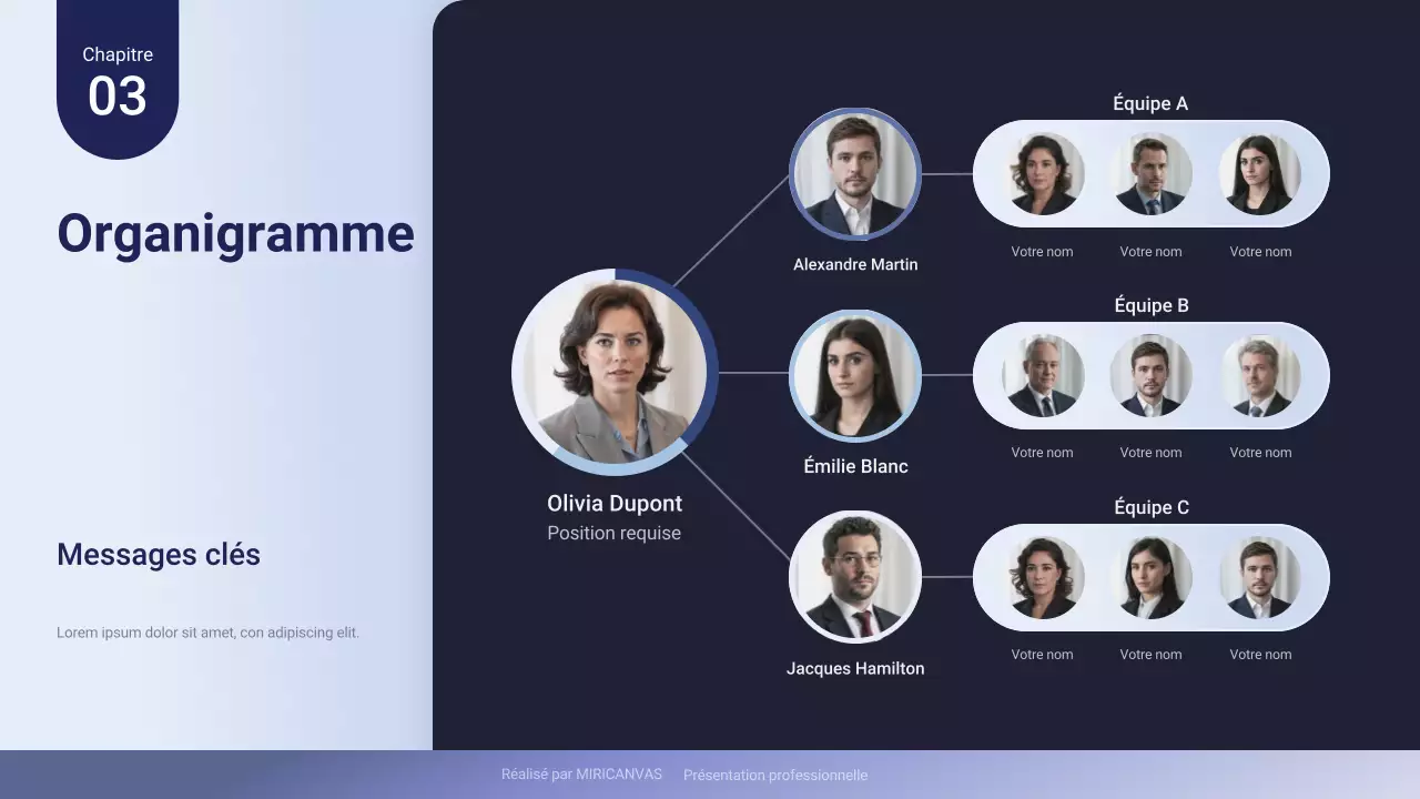 Présentation professionnelle violette