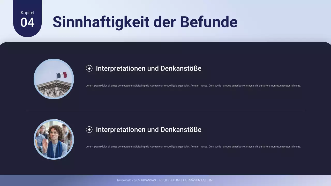 Lila Professionelle Geschäftspräsentation