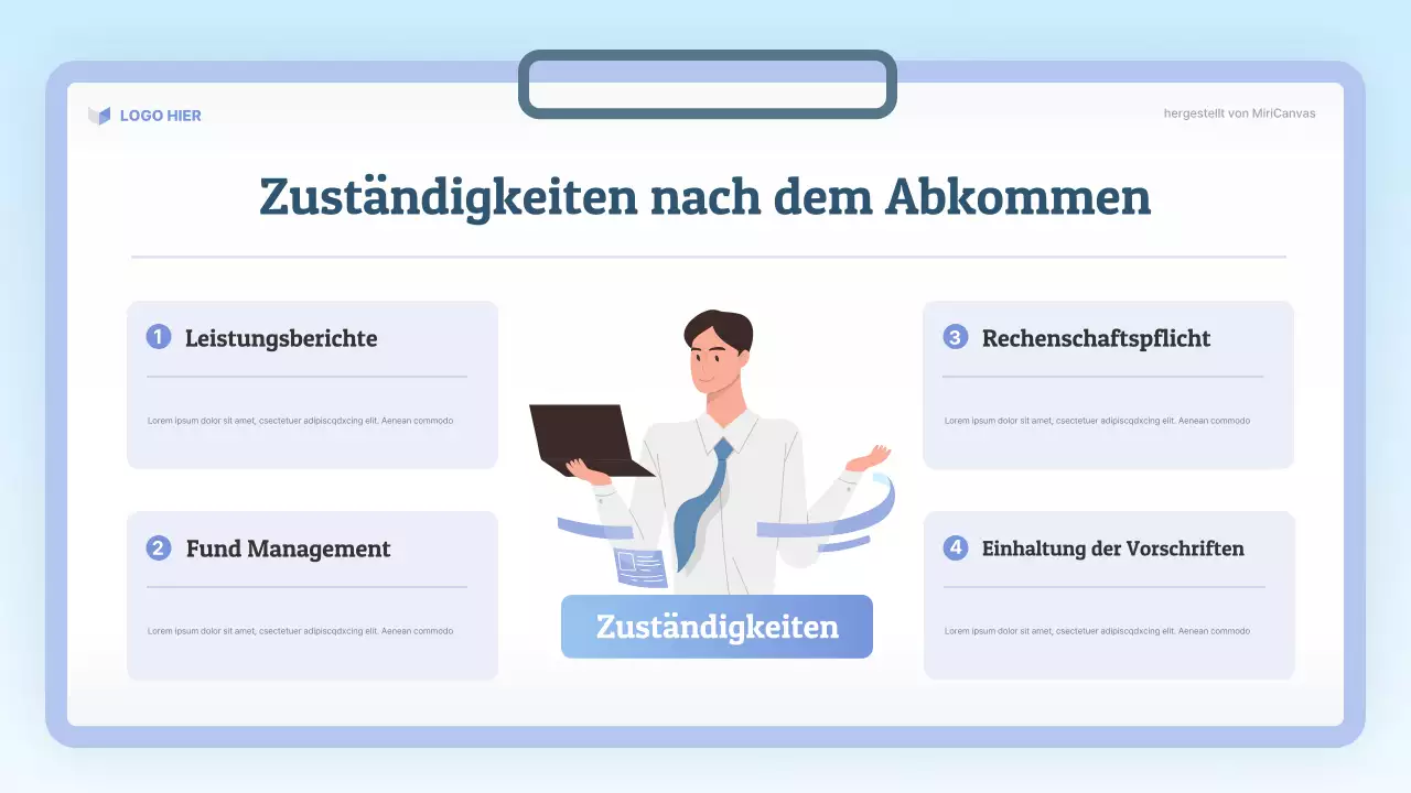 Blaue moderne Rechtsklasse Präsentation