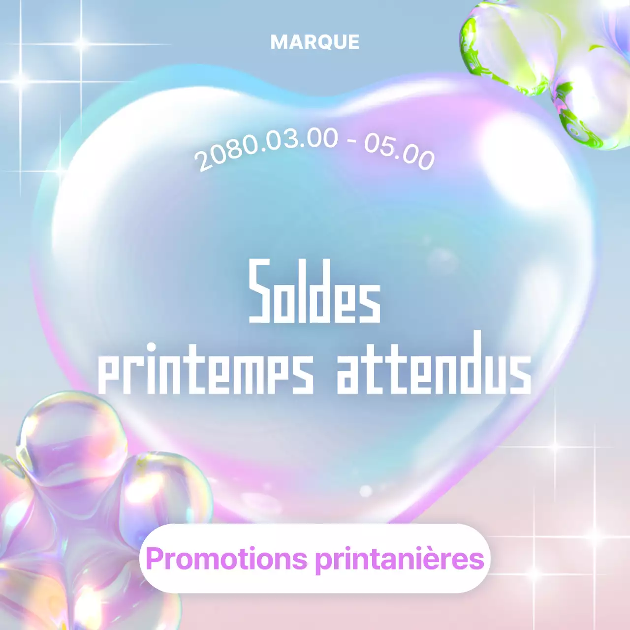 Promotion de vente moderne bleu ciel