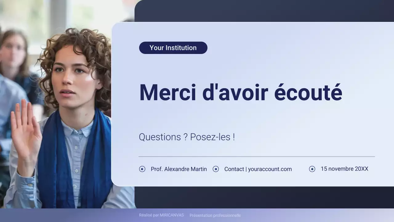 Présentation professionnelle violette