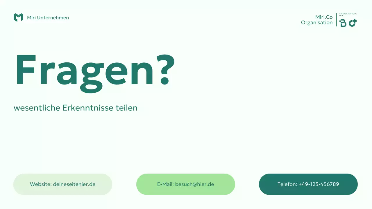 Grüner moderner Wellness-Leitfaden