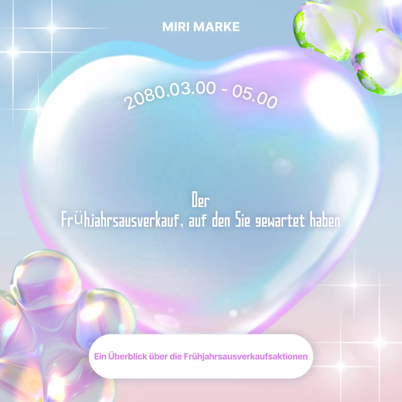 Himmelblaue moderne Verkaufsförderung