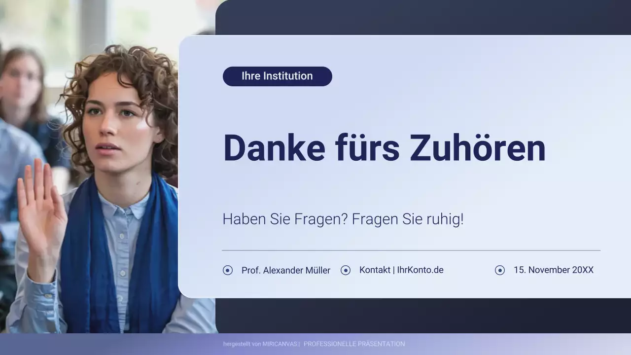 Lila Professionelle Geschäftspräsentation