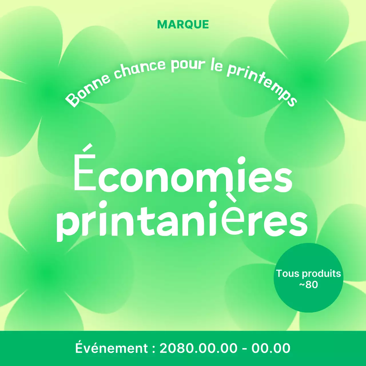 Promotion de vente moderne bleu ciel