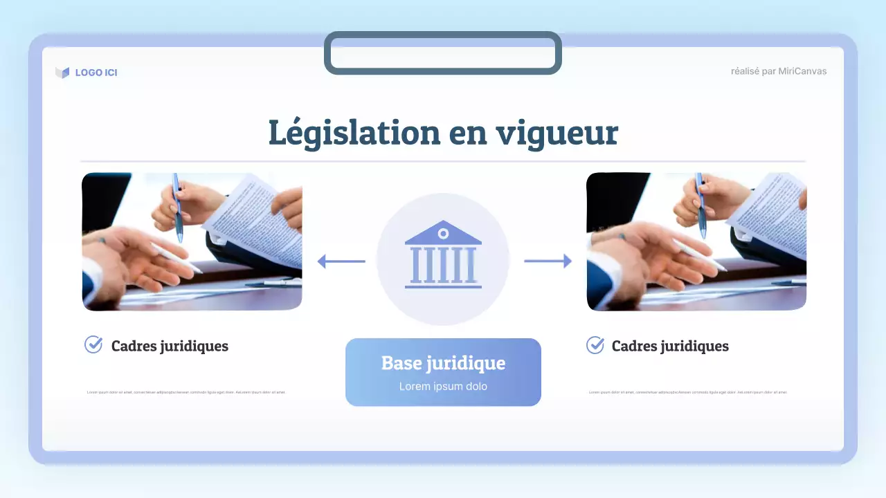 Présentation du cours de droit moderne bleu