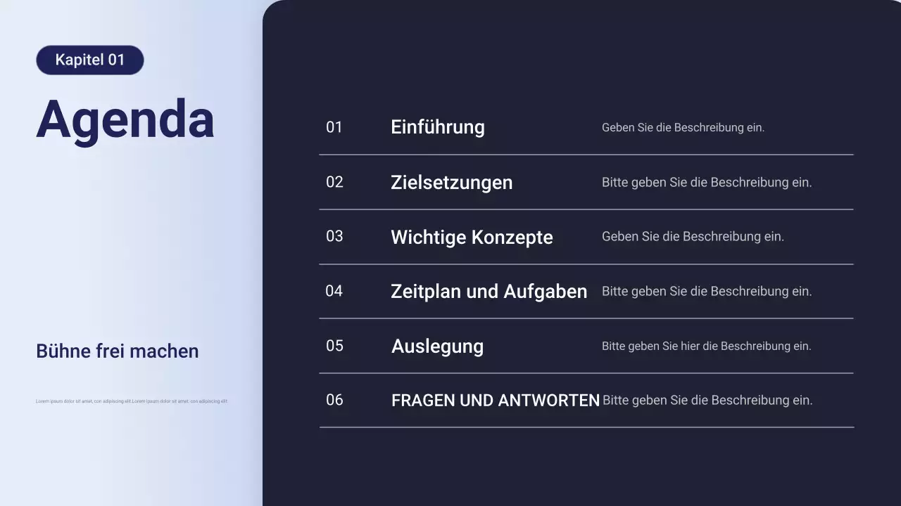 Lila Professionelle Geschäftspräsentation