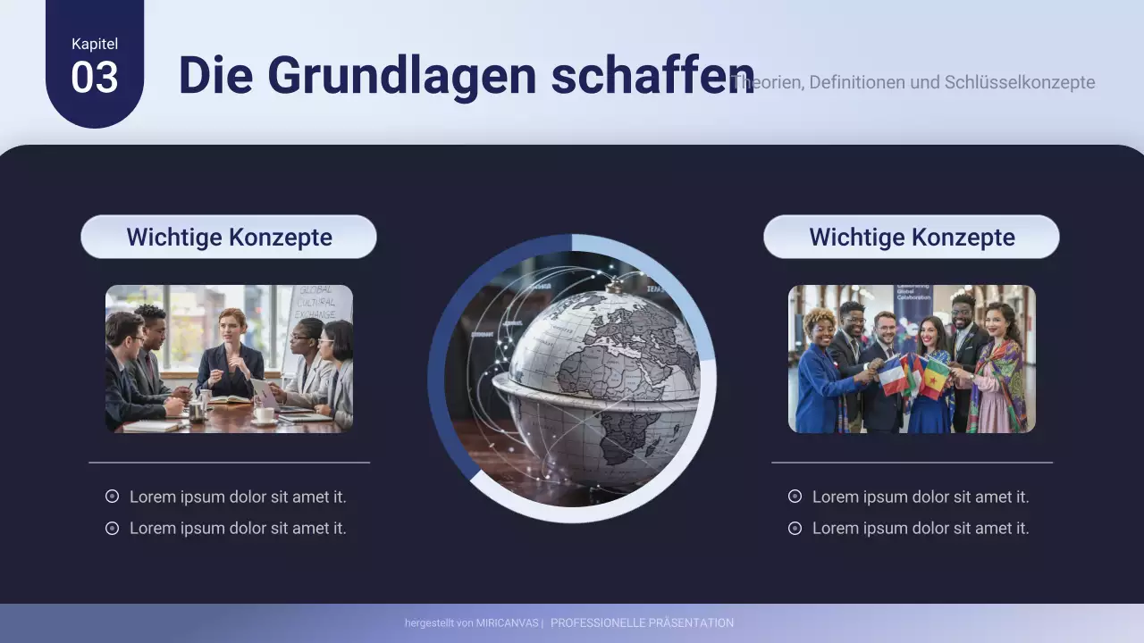 Lila Professionelle Geschäftspräsentation