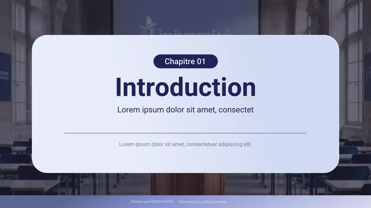 Présentation professionnelle violette