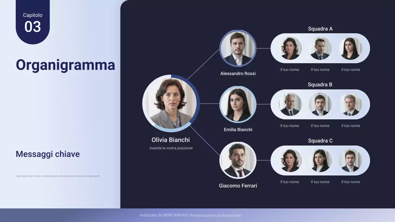 Presentazione aziendale professionale viola