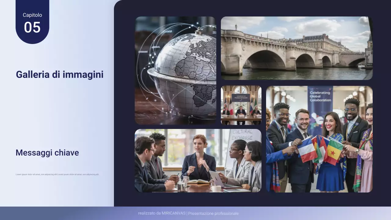 Presentazione aziendale professionale viola