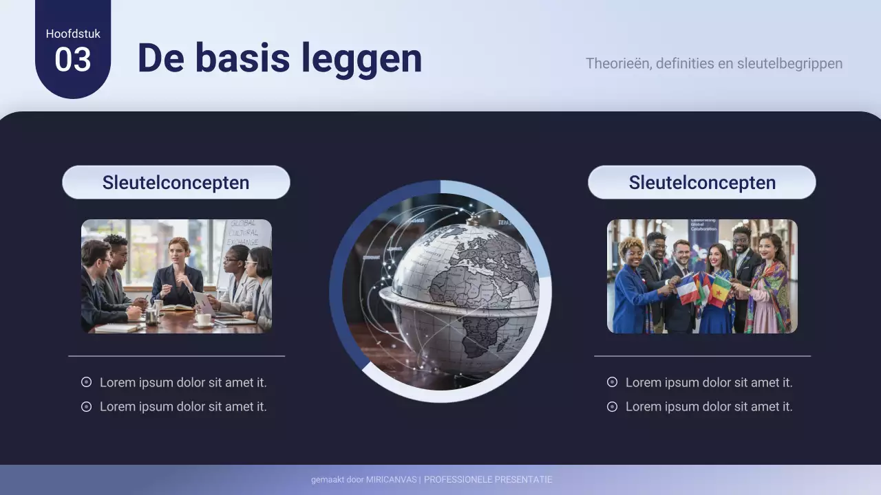 Paarse professionele bedrijfspresentatie