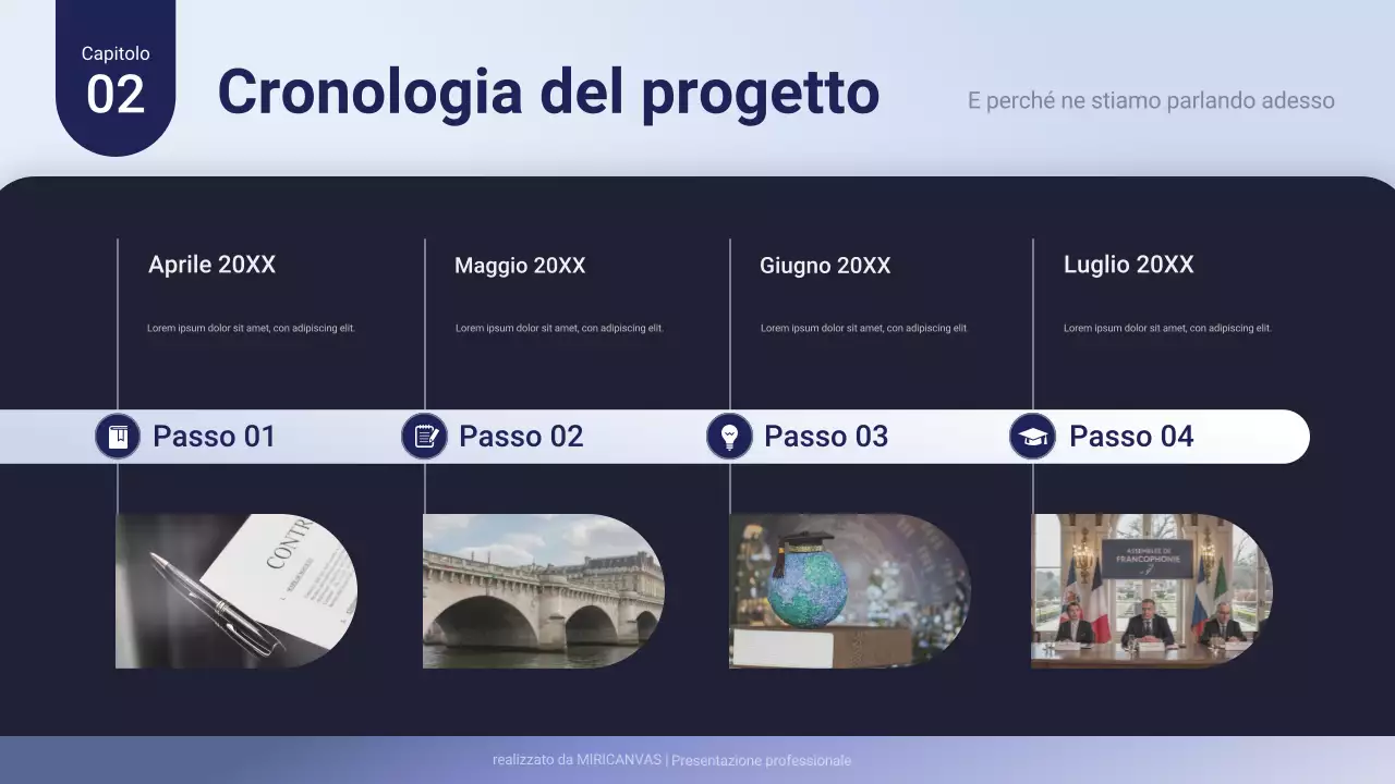 Presentazione aziendale professionale viola