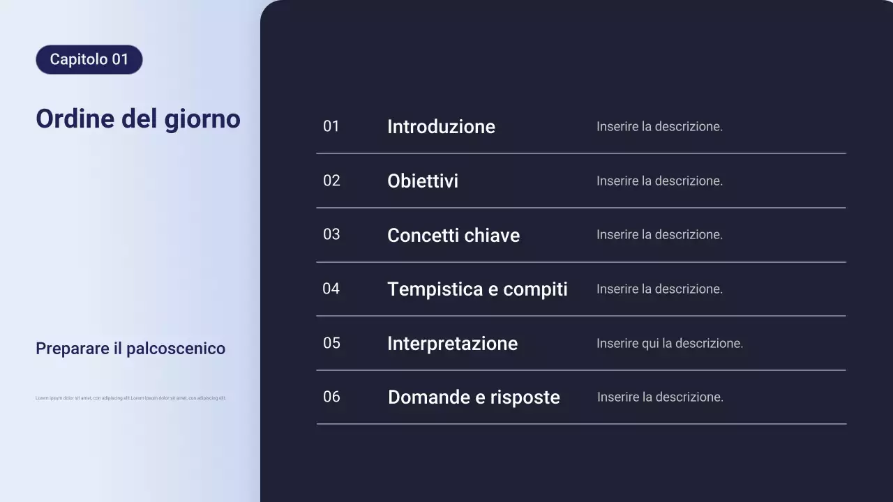 Presentazione aziendale professionale viola