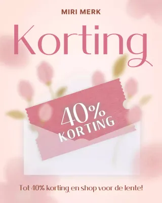 Roze Eenvoudige Verkoop Evenement