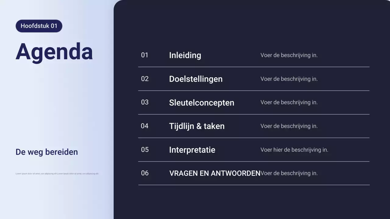 Paarse professionele bedrijfspresentatie