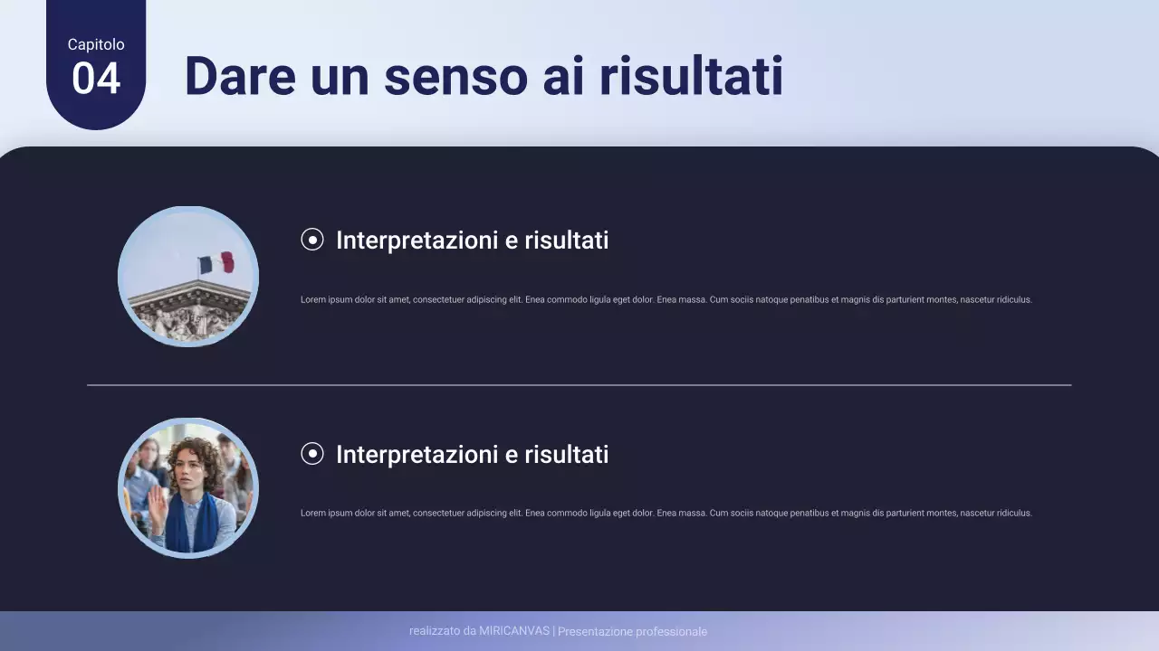 Presentazione aziendale professionale viola