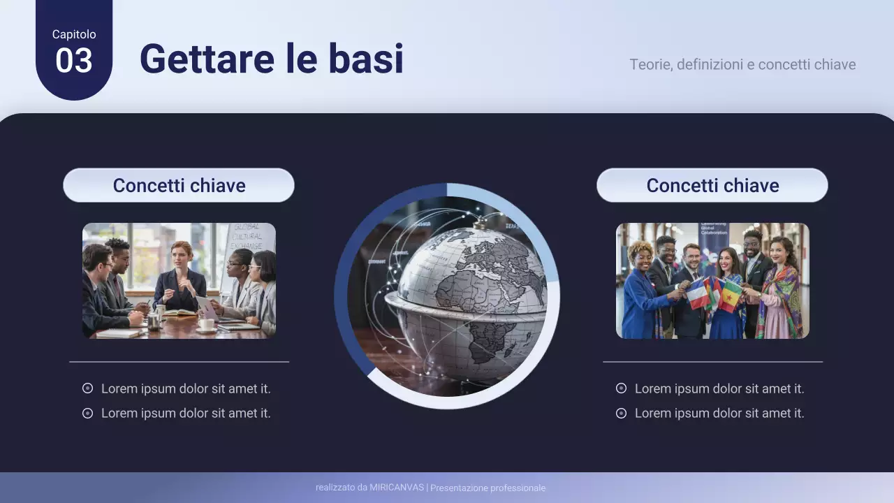 Presentazione aziendale professionale viola