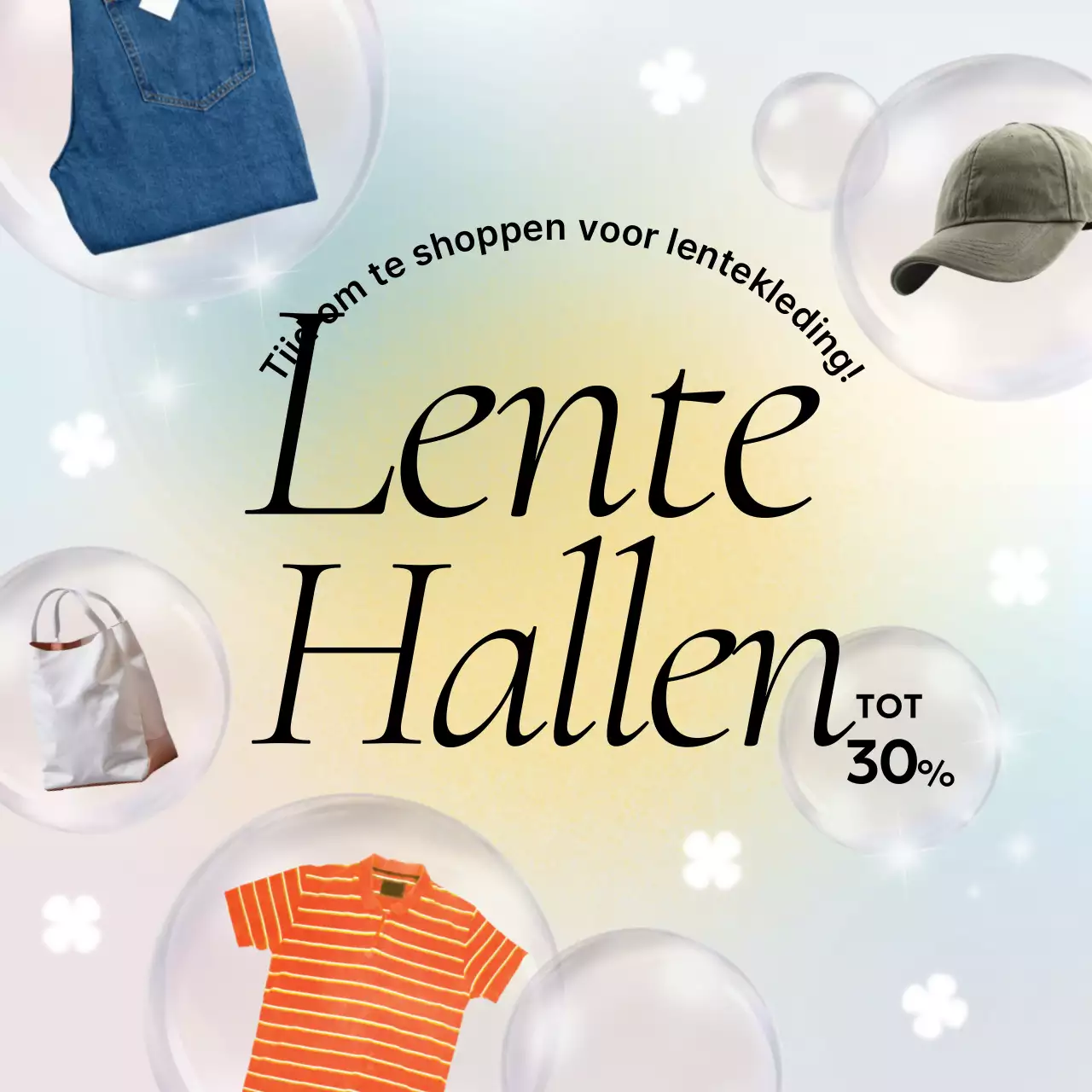 Hemelsblauwe moderne uitverkoopactie