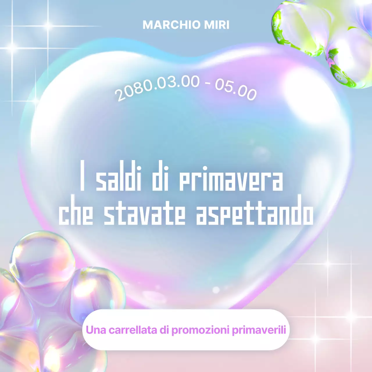 Promozione vendita moderna blu cielo