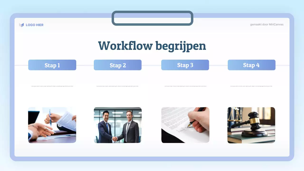 Presentatie van de Blue Modern Law Class