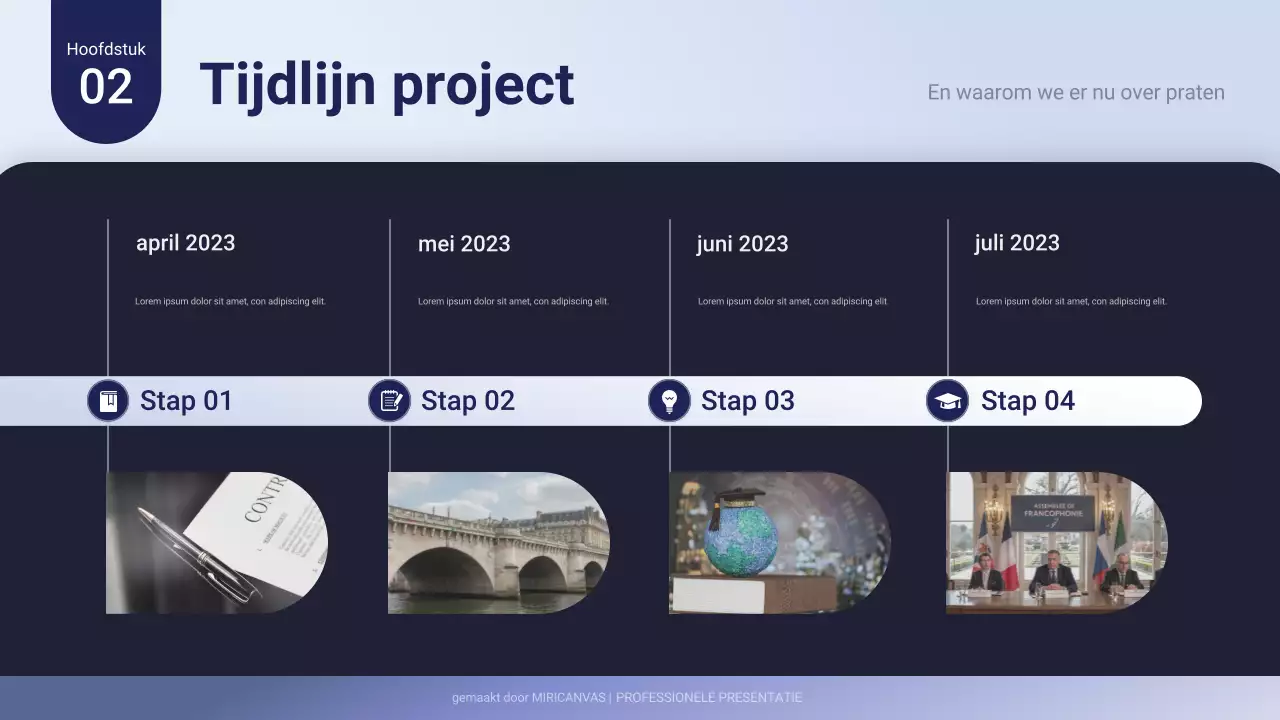 Paarse professionele bedrijfspresentatie