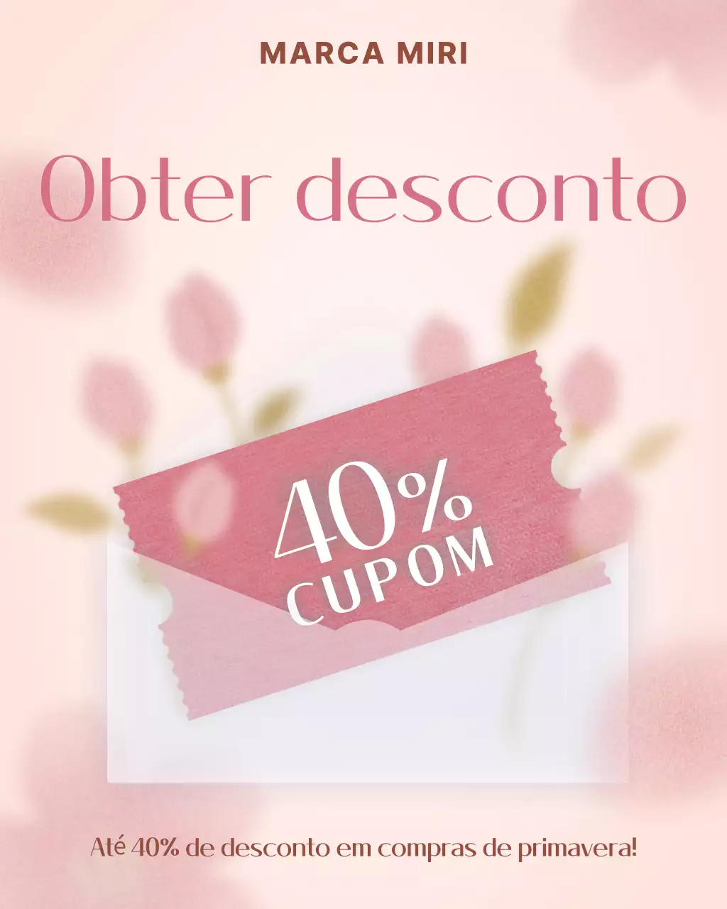 Evento de venda Pink Simple