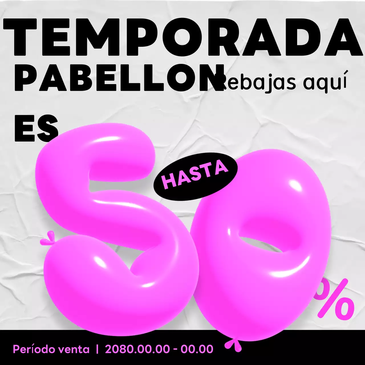 Promoción de venta moderna en azul cielo