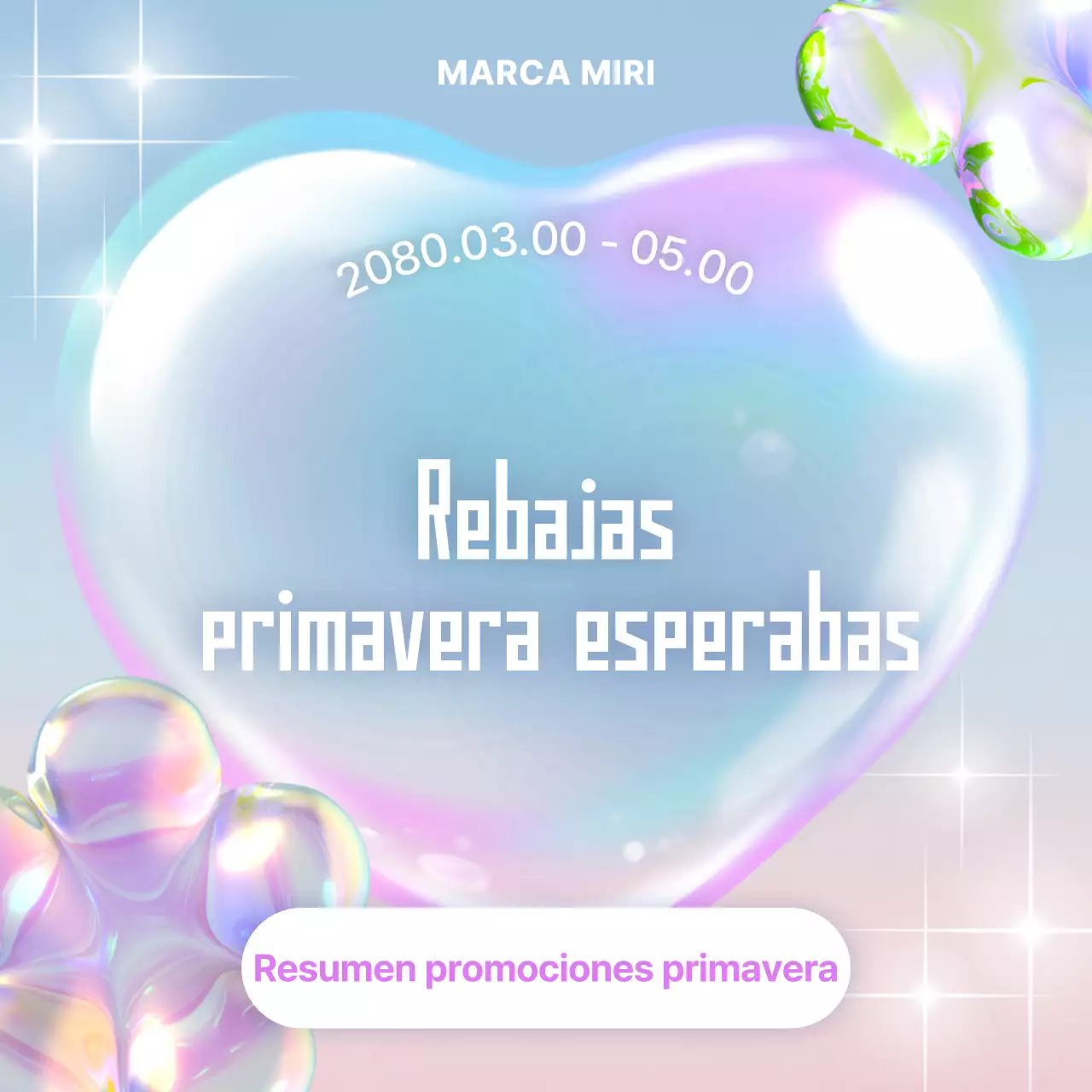 Promoción de venta moderna en azul cielo