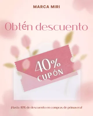 Evento de venta simple rosa