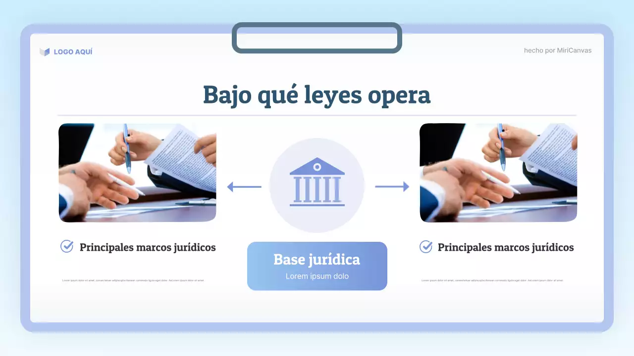 Presentación de la clase de Derecho Moderno Azul