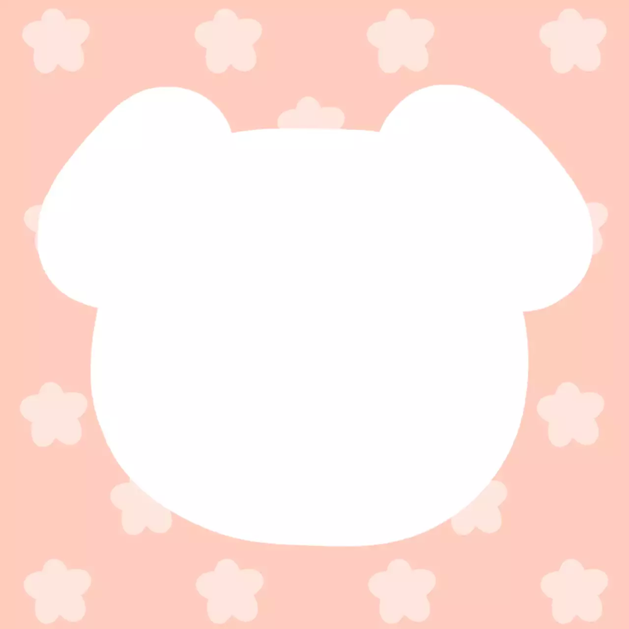 핑크 아기자기한 동물 포토프레임