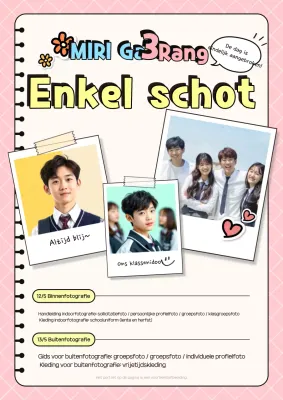 Fotogids voor roze baby-afstudeerfoto's