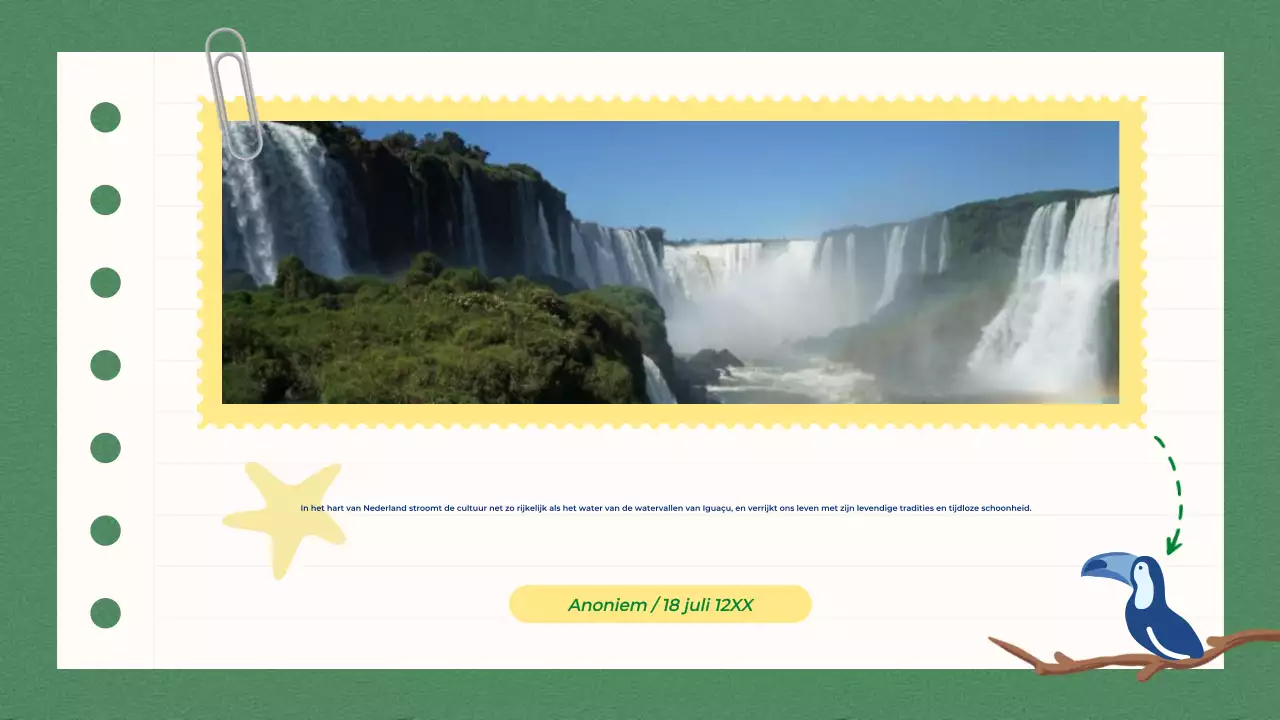 Groen Blauw Eenvoudig Onderwijs over Zuid-Brazilië Presentatie