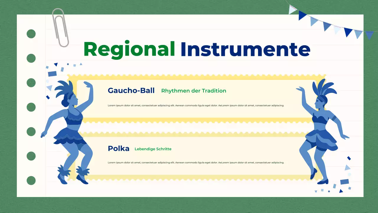 Grün-Blaue einfache Aufklärung über Südbrasilien Präsentation