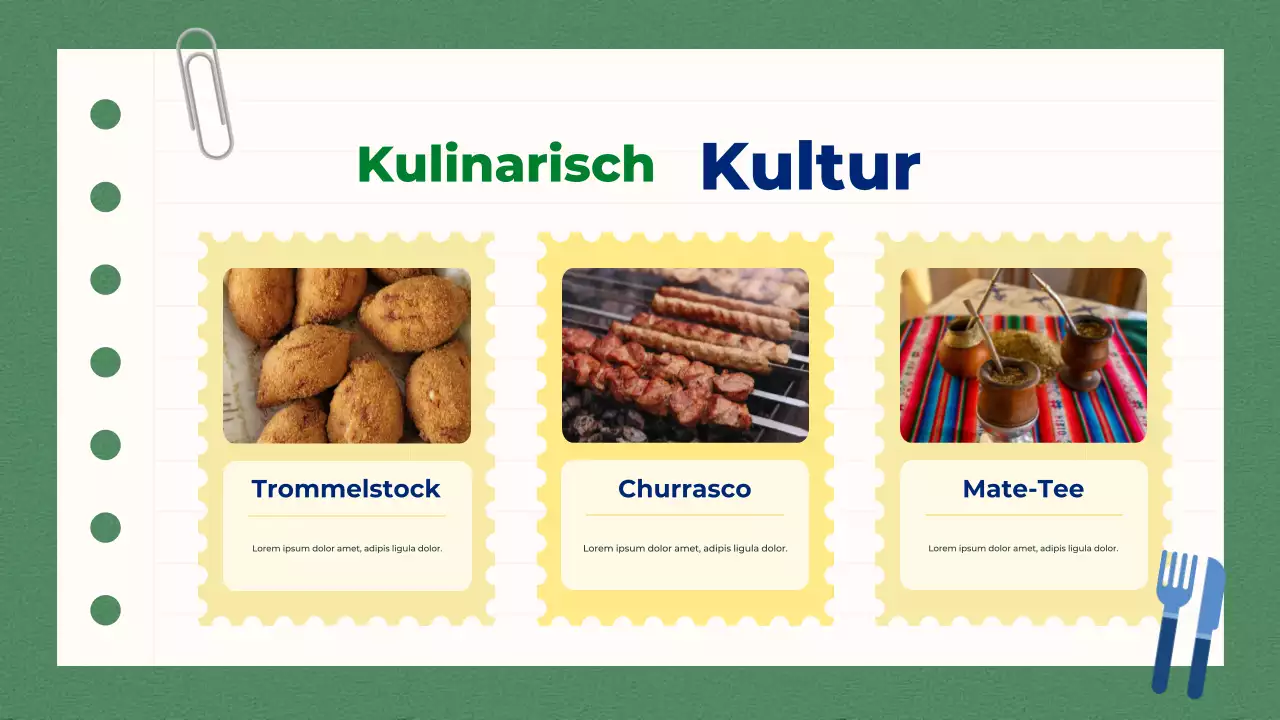 Grün-Blaue einfache Aufklärung über Südbrasilien Präsentation