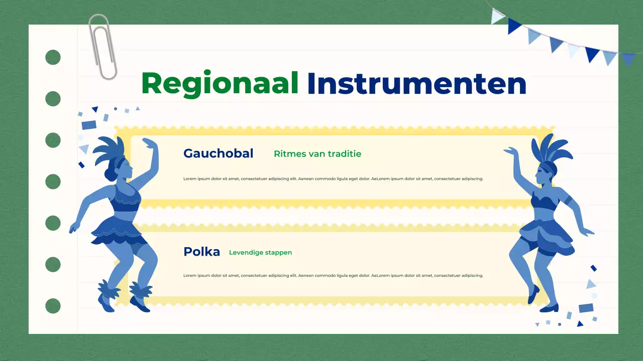 Groen Blauw Eenvoudig Onderwijs over Zuid-Brazilië Presentatie