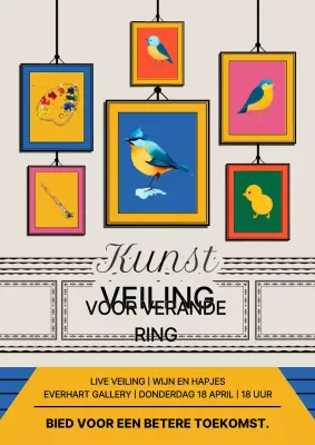 Kleurrijk modern kunstevenement