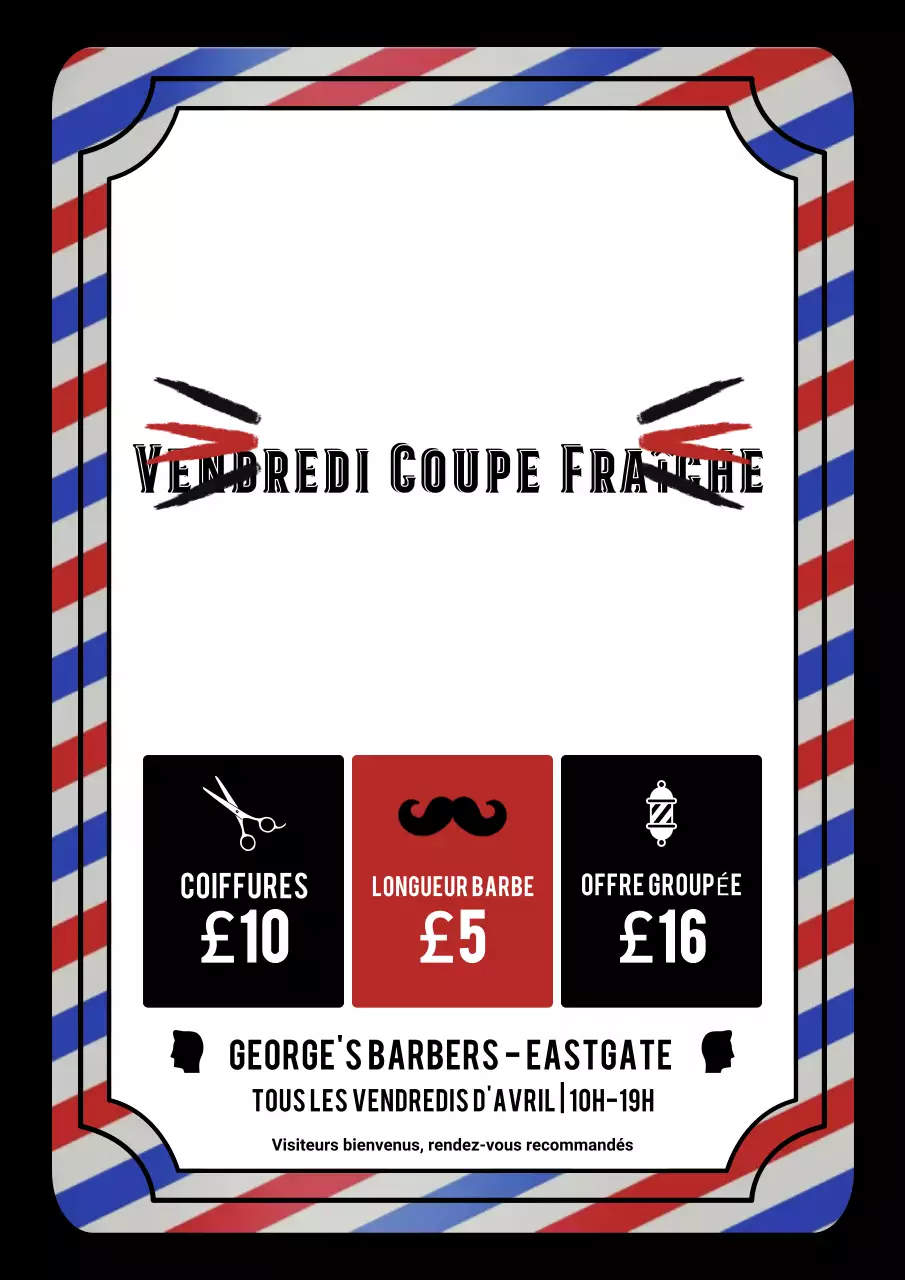 Promotion Red Classic Barber