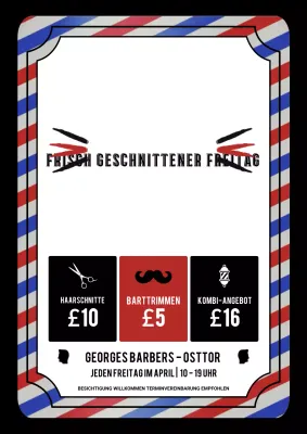 Red Classic Barber Promotion