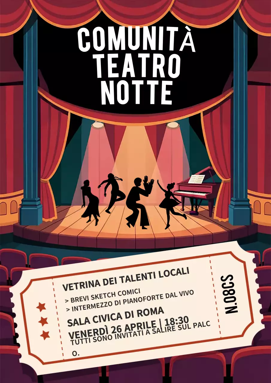 Evento teatrale Red Vintage