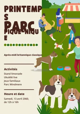 Pique-nique rétro vert