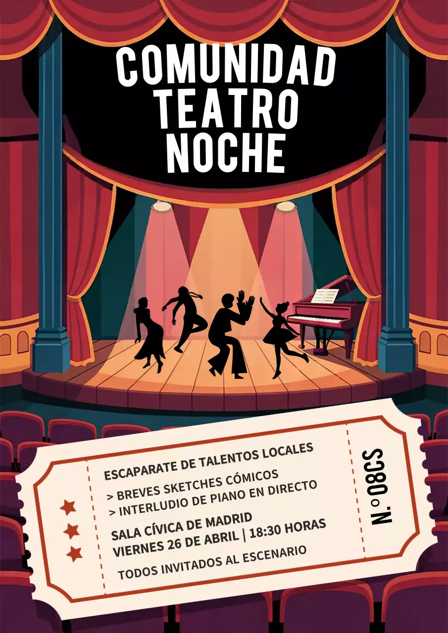 Evento de Teatro Red Vintage